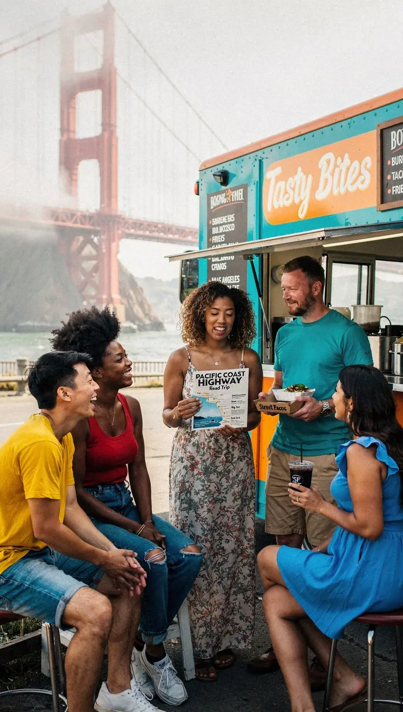 Zatrzymanie się przy punkcie widokowym z panoramą gór.